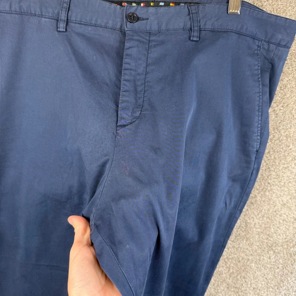 Paul & Shark Yachting Mens Navy Blue Chino Trousers Made in Italy 38x31